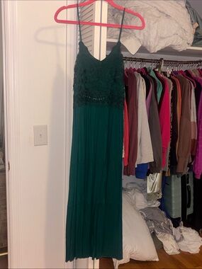 Jade green maxi
